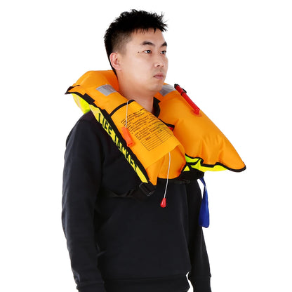 Manual Inflatable Life Jacket Adult Life Vest Water Sports Swimming Fishing Survival Jacket