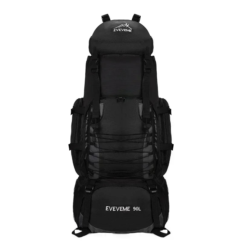 90L Large Capacity Travel Backpack Men Women Camping Hiking Climbing Mountaineering Bags Outdoor Sports Shoulder Rucksack