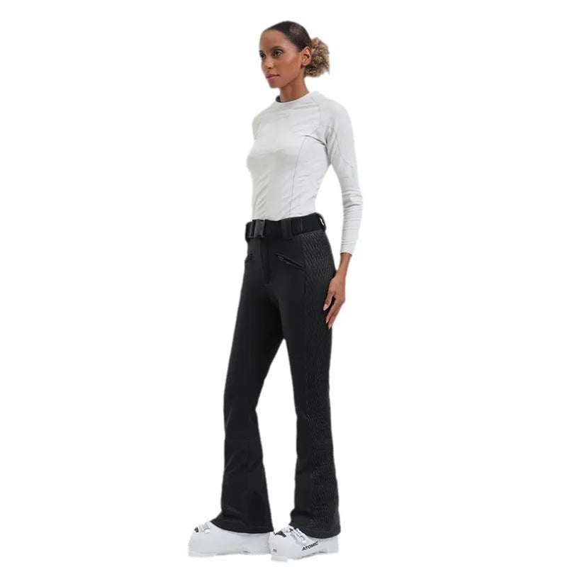 Female Slim Skiing Pants Outdoor Windproof Warm Snow Trousers New Elasticity Women Snowboard Clothes Winter Waterproof Britches