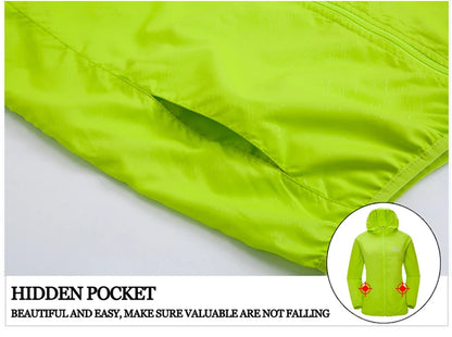 X-TIGER Windproof Reflective Cycling Jersey MTB Bike Bicycle Windcoat Super Light Sunscreen Hiking Jacket Cycling Sports Clothes