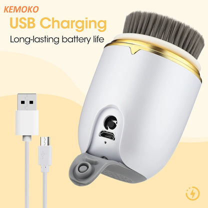 3 IN 1 Ultrasonic Facial Cleaner Pore Face Electric Face Cleansing Brush Skin Care Massager Blackhead Remover Facial Clean Brush