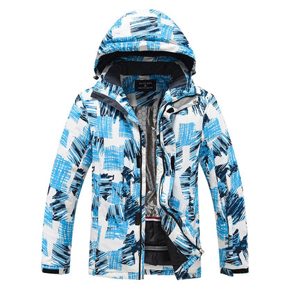 New Male Ski Jacket For Winter Men's Breathable Waterproof Windproof Warm Snowboarding Jacket Outdoor Sports Skiing Tops For Men