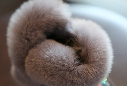 2023 Winter Kids Fashion snow boots thick Child Genuine Leather warm plush soft bottom baby girls boots winter ski boot for baby