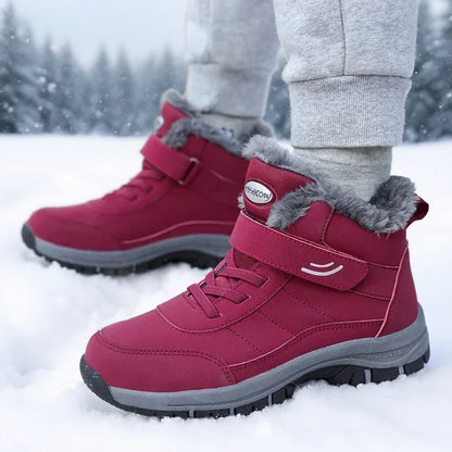 Ankel Bootsfor Women Casual Winter Shoes Platform Non-slip Warm Ankle Boots Plush Combat Outdoor Casual Hiking Motorcycle Boots