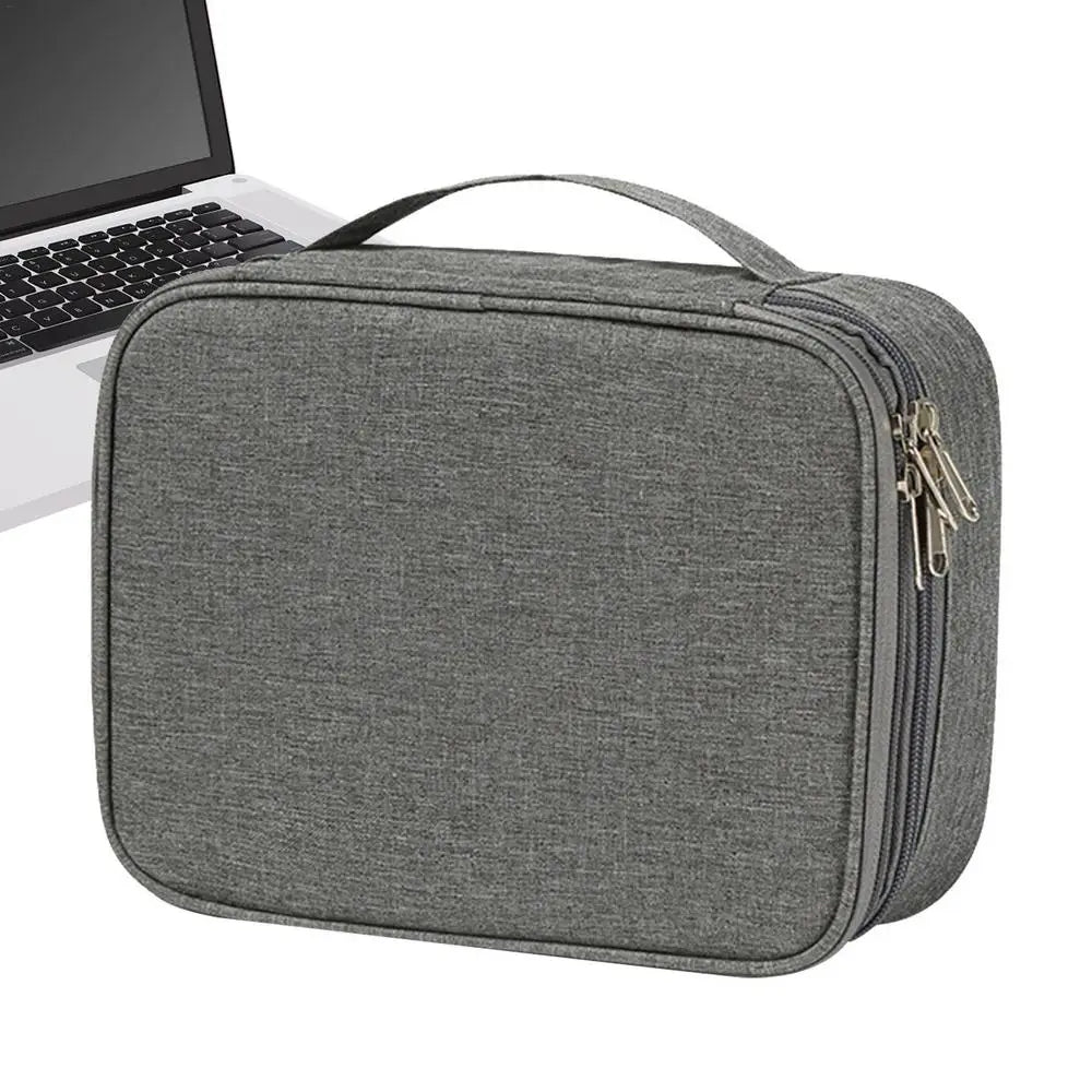 Electronics Organizer Travel Case Compact Waterproof Electronics Organizer Case Travel Essentials Cable Storage Bag For Mini