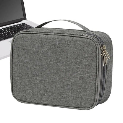 Electronics Organizer Travel Case Compact Waterproof Electronics Organizer Case Travel Essentials Cable Storage Bag For Mini