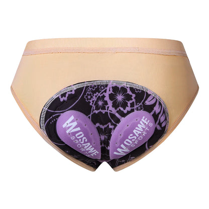 WOSAWE Women Cycling Underwear 3D Padded Shockproof Mountain MTB Bicycle Shorts Riding Bike Sport Underwear Tights Shorts