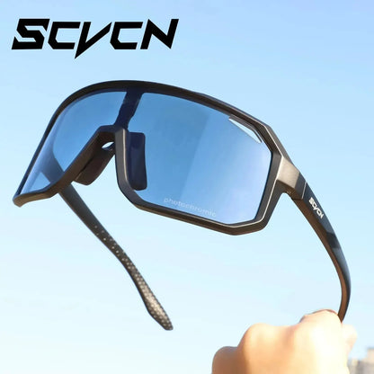 UV400 Photochromic Cycling Glasses - Color-Changing Sunglasses for Men Women Mountain Biking