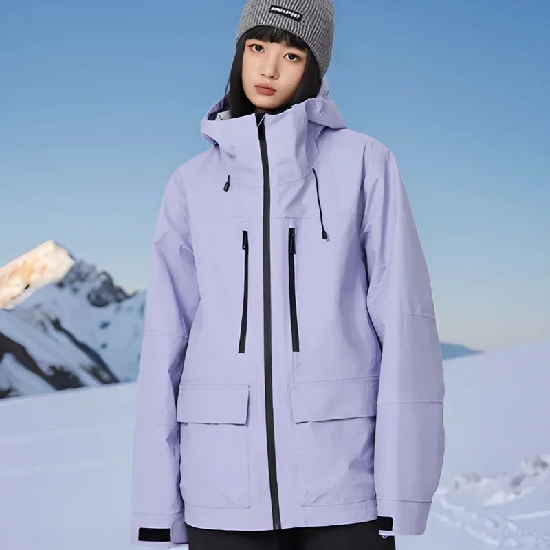 Outdoor Winter Skiing Jacket 2025 Man Snowfield Sport Tops Couple Ski Cold Coat Pro Warm Waterproof Woman Snow Tracksuit Clothes