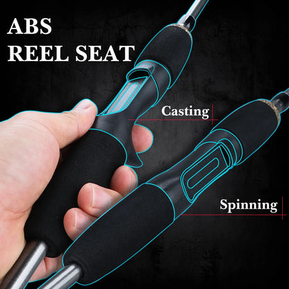 Sougayilang Spinning/Casting Rod 5 Sections Carbon Fiber Ultra Light Carp Fishing Pole Outdoor Sport Stream Fishing Tools/Tackle
