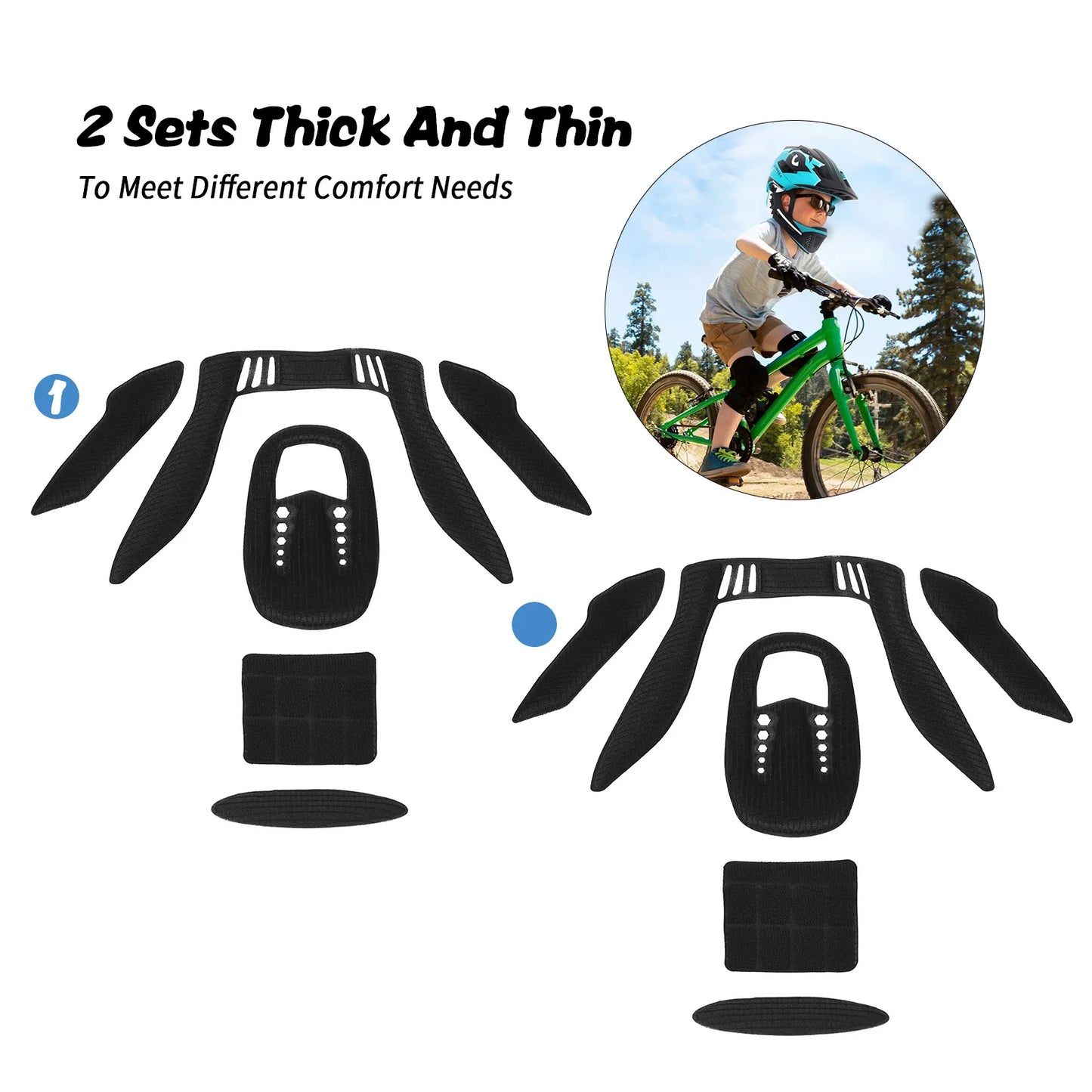 Kids Detachable Full Face Helmet Children Sports Safety Helmet for Cycling Skateboarding Roller Skating
