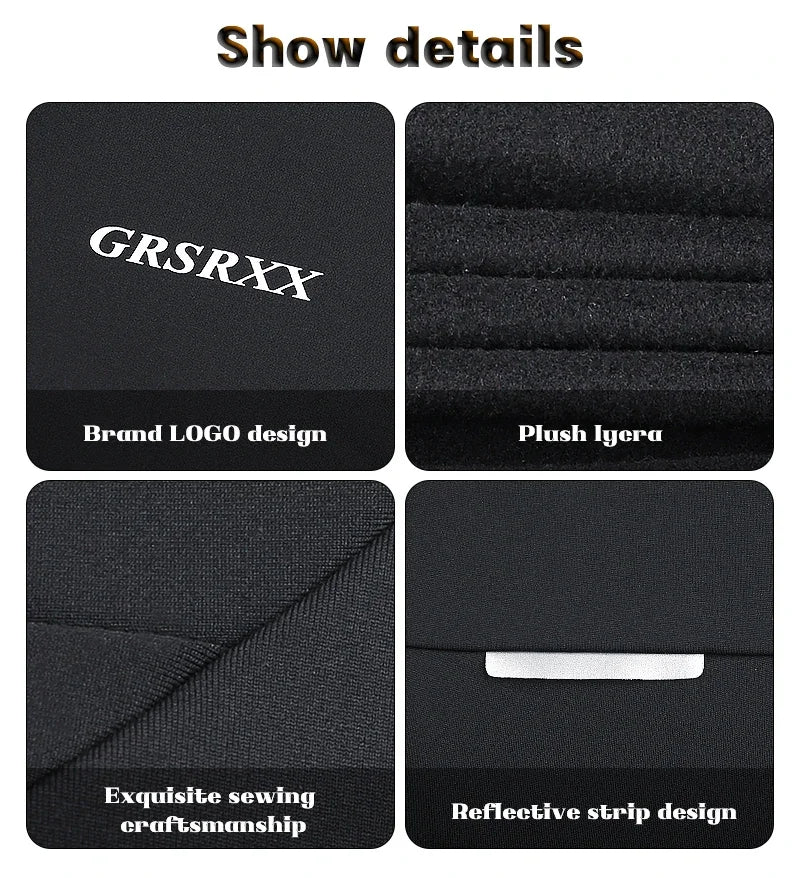 GRSRXX Thermal Winter Cycling Jacket MTB Bike Coat Bicycle Coat Sleeveless  Long Sleeve Clothing Cycling Jersey Ciclismo Unisex