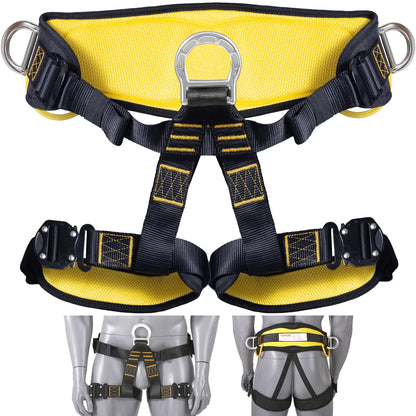 Half Body Safety Harness 340 lbs for Fire Rescuing Caving Rock Climbing