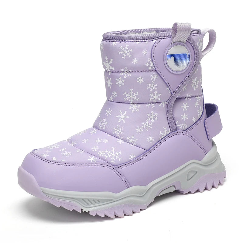 Hot Sell Girls Boots Children Snow Boots For Boys Fashion Sneakers Winter Kids Warm Snow Boots Sport Fashion Leather Shoes