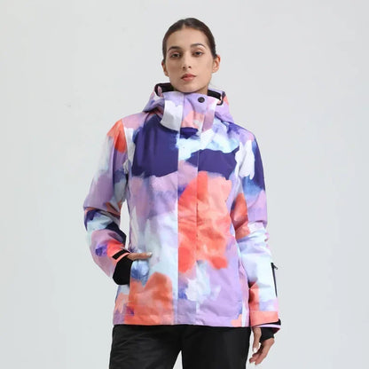 Skiing Hoodie Jacket Outdoor Warm Ski Coats Windproof Waterproof Ski Tops Women Sports Snowboard Jacket Winter New Snow Clothing