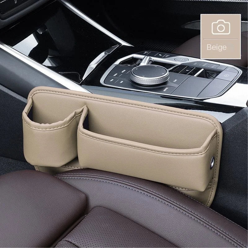 Car Seat Gap Organizer Multifunction Console Crevice Filler Side Storage Box with Cup Holder Sundries Storage Pocket Accessories