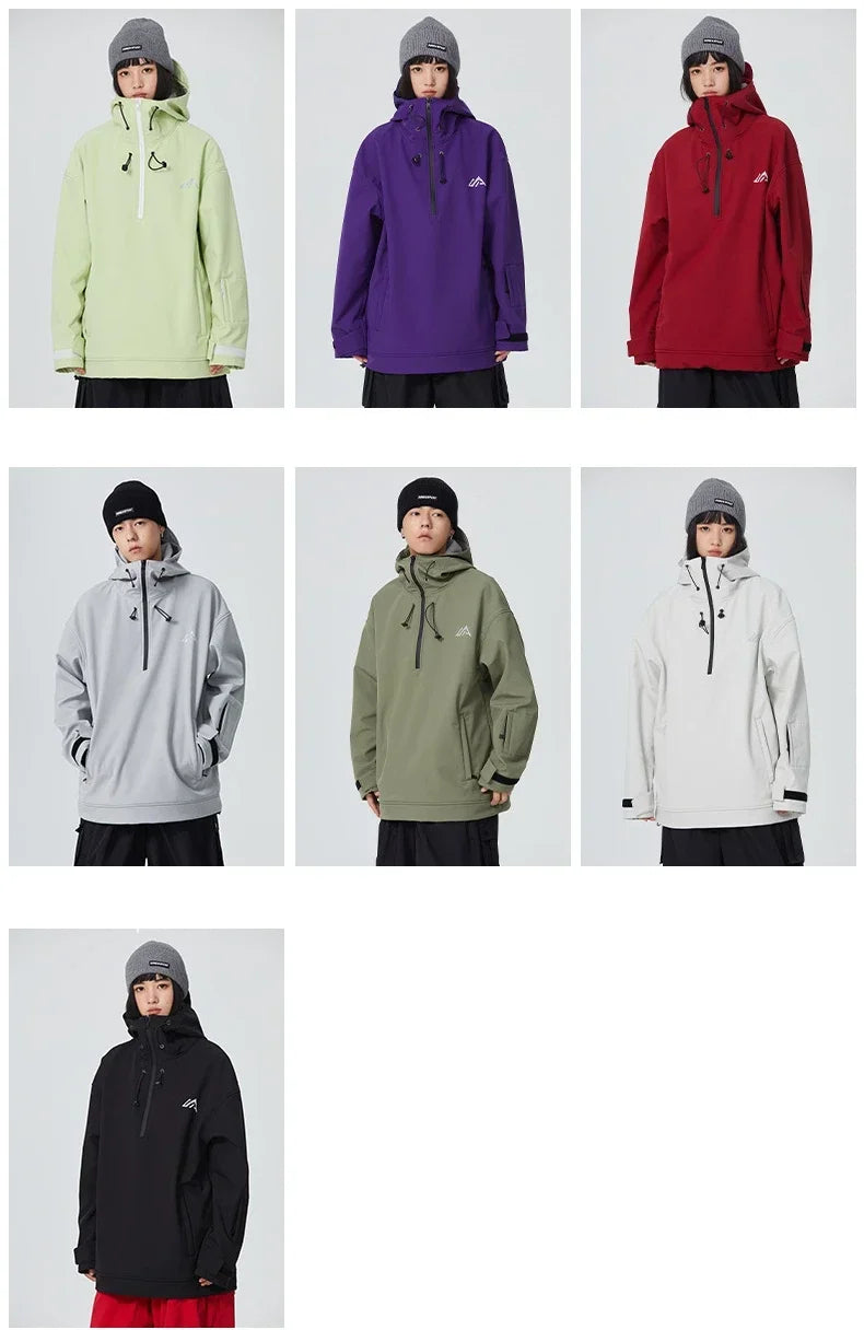 Couple Winter Skiing Jacket 2025 New Warm Snow Clothes Woman Pro Windproof Ski Sport Hoodies Man Outdoor Snowboard Top Tracksuit