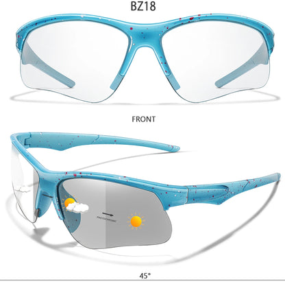 LOISRUBY Style Photochromic Sunglasses Men Women Outdoor Mtb Bicycle Cycling Runnging Eyewear Sports Bike Windproof Goggles