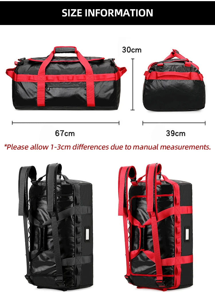 80L Climbing Backpack Sports Fitness Bag Gym Yoga Bags Outdoor Trekking Hiking Camping Rucksack Large Weekend Luggage Schoolbag