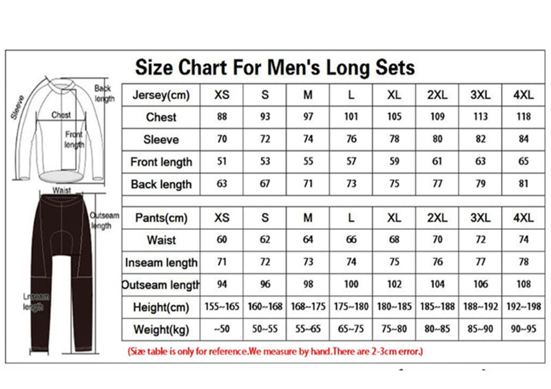 2023 Man Long Sleeve Cycling Shirts Bicycle Cycling Clothing Kit Mtb Bike Wear