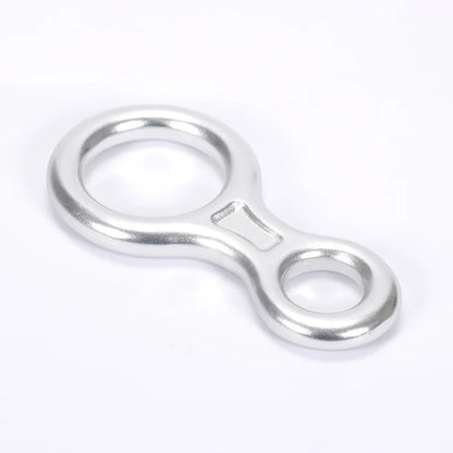 Rock Climbing Carabine 8 Shape Rigging Descender Aluminum Figure Belay Device Abseiling 35kN Eight Ring Downhill Equipment