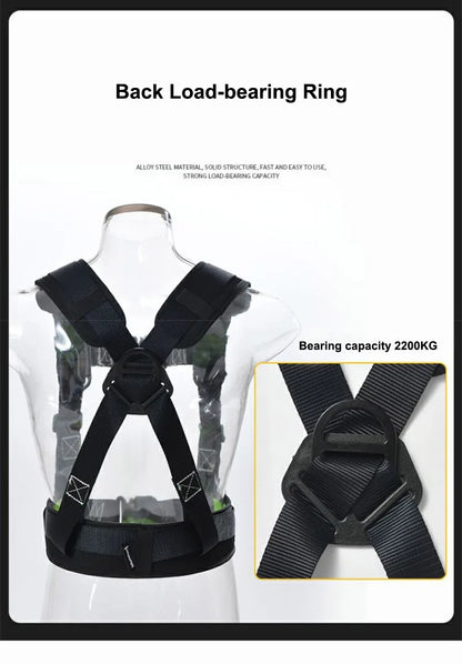 High-altitude Work Safety Belt Rope Set Outdoor Rock Climbing Electrician Construction Safety Harness Protective Equipment