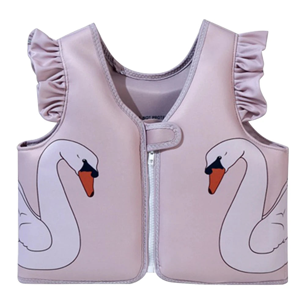 Kids Swim Vest Swim Trainer Vest Cute Swimming Aid Buoyancy Clothing Cartoon Floaties Swimsuit Buoyancy Swimwear for Boys Girls