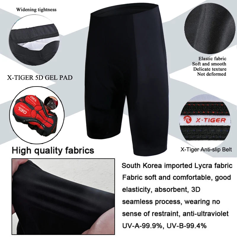 X-TIGER Cycling Jersey MTB Bicycle Bike Clothes Maillot Roupa Ropa De Ciclismo Hombre Verano Cycling Clothing