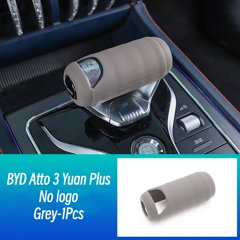 BYD Atto 3 Yuan Plus Car Gear Knob Protective Cover Silica Gel Auto Accessories for BYD Atto3 ATTO 3 2022 2023 2024