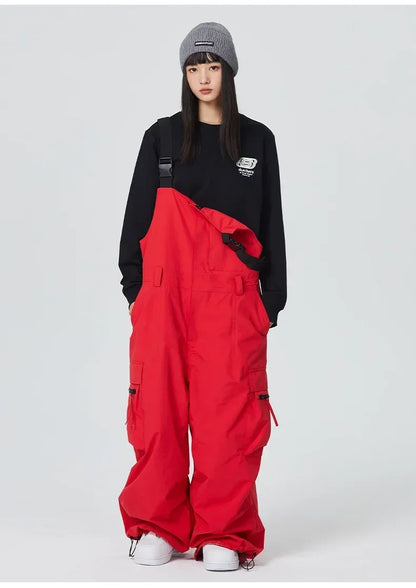 Winter Warm Windproof Skiing Pants Man Snowboard Clothing Woman New Snow Cargo Pants Loose Hip-hop Overalls Alpine Sport Trouser