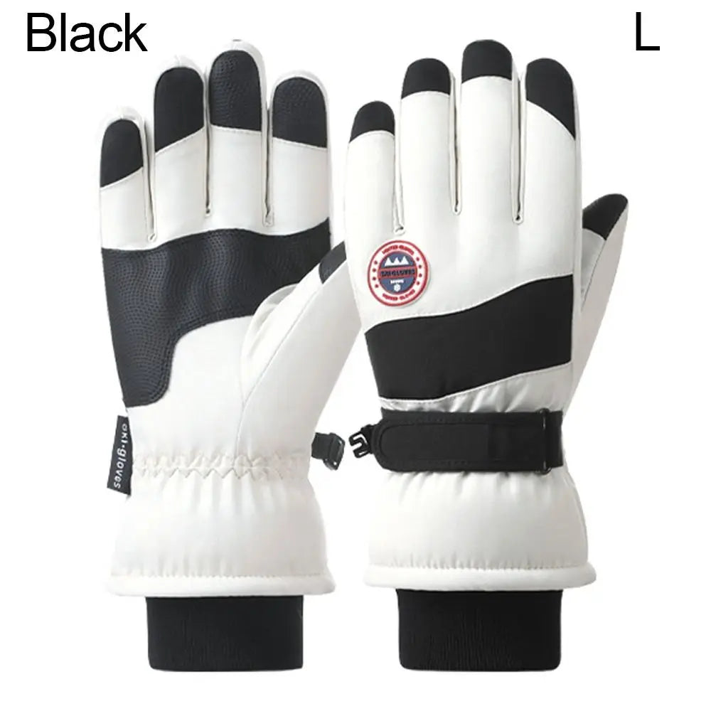 Winter Snowboard Ski Gloves Non-slip Touch Screen Waterproof Motorcycle Cycling Plush Warm Riding Gloves High-quality
