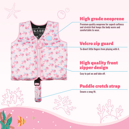 Children's Buoyancy Vest with Adjustable Belt hild Bathing Swimming Life Float Swim Gear Life Jacket Swimming Pool Accessories