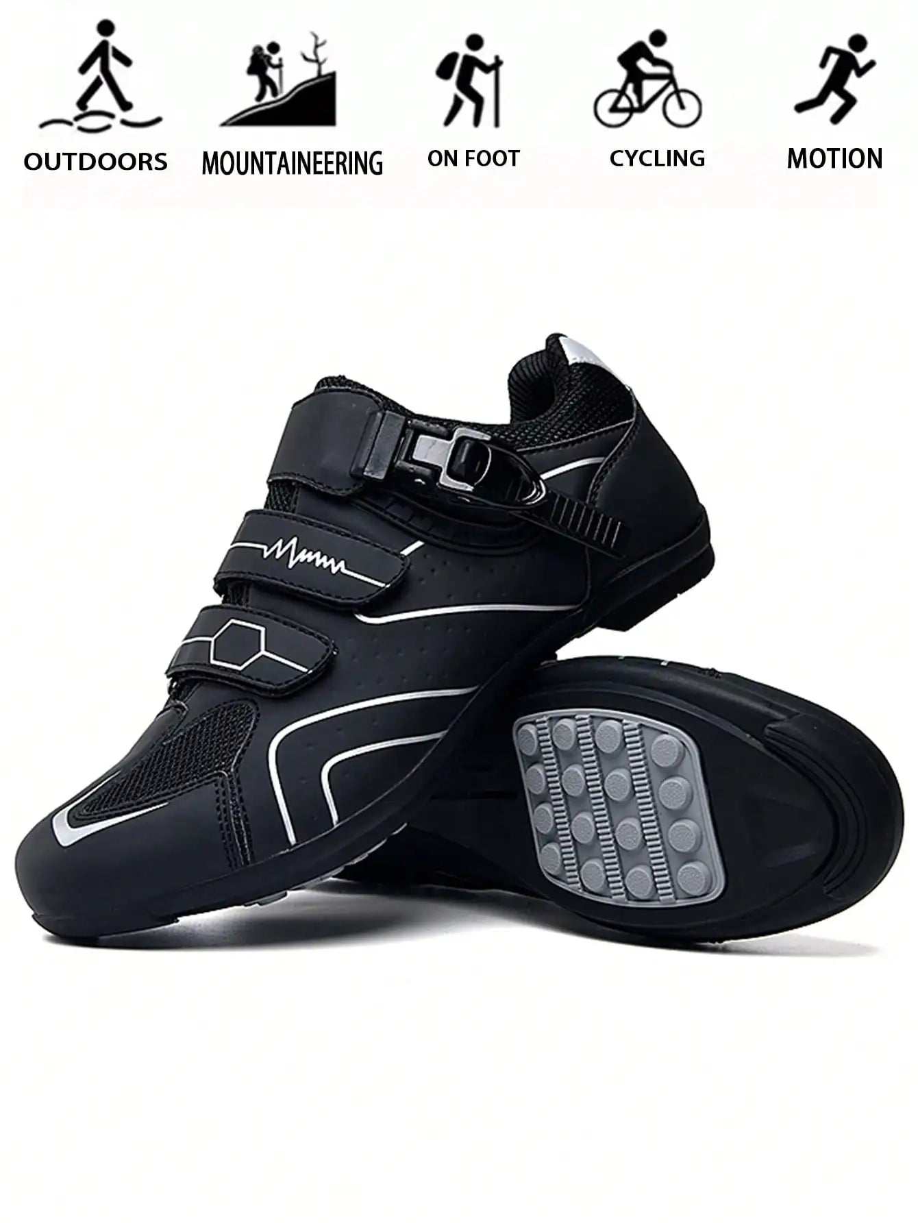 Cycling Shoes Rubber Soled Women's Bike Shoes Rubber Sole Offroad Cycling Shoes Flat Pedal Cycling Shoes