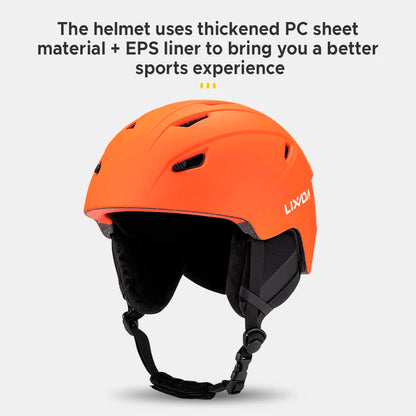 Integrated Warm Ski Helmet Adjustable Lightweight Comfortable Snowboard Helmet