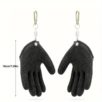 Fishing Catching Gloves Magnet Release Anti-slip Waterproof Fishing Gloves