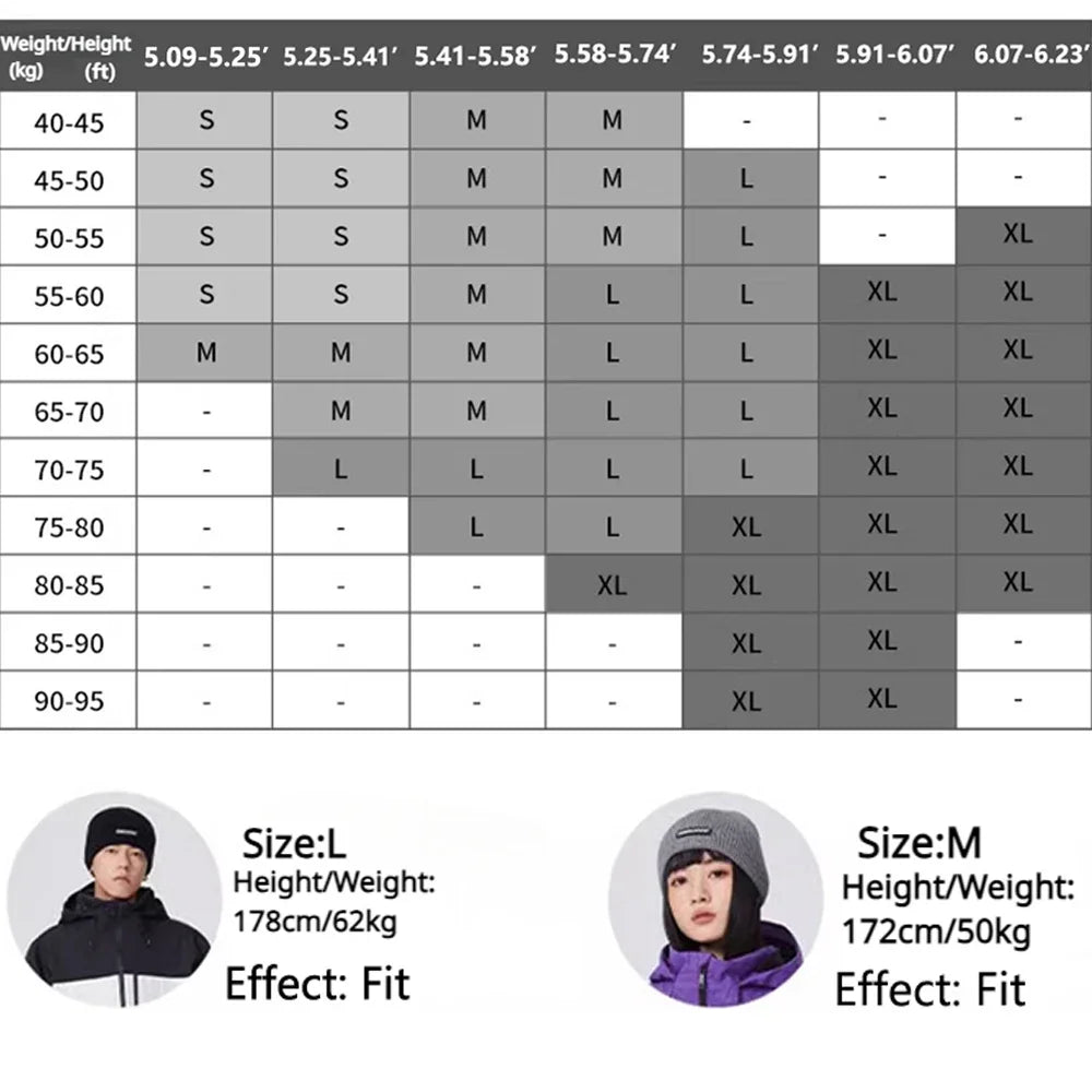 Adult Winter Skiing Pants Women Warm Ski Trousers Men Loose Snow Pants 2025 New Britches Waterproof Windproof Snowmobile Clothes
