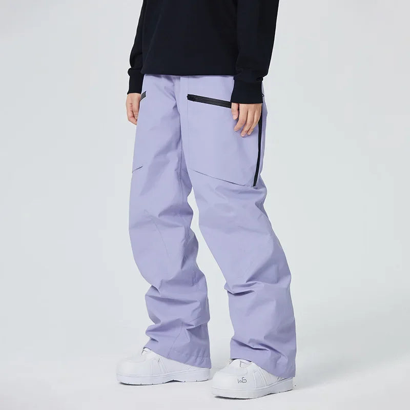 2025 Winter Women Ski Pants Snowfield Windproof Snowboard Sport Trousers Warm Man Loose Overalls New Pro Waterproof Skiing Pants