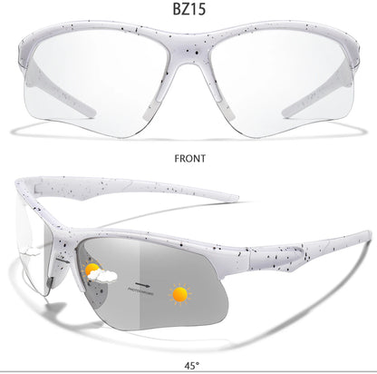 LOISRUBY Style Photochromic Sunglasses Men Women Outdoor Mtb Bicycle Cycling Runnging Eyewear Sports Bike Windproof Goggles