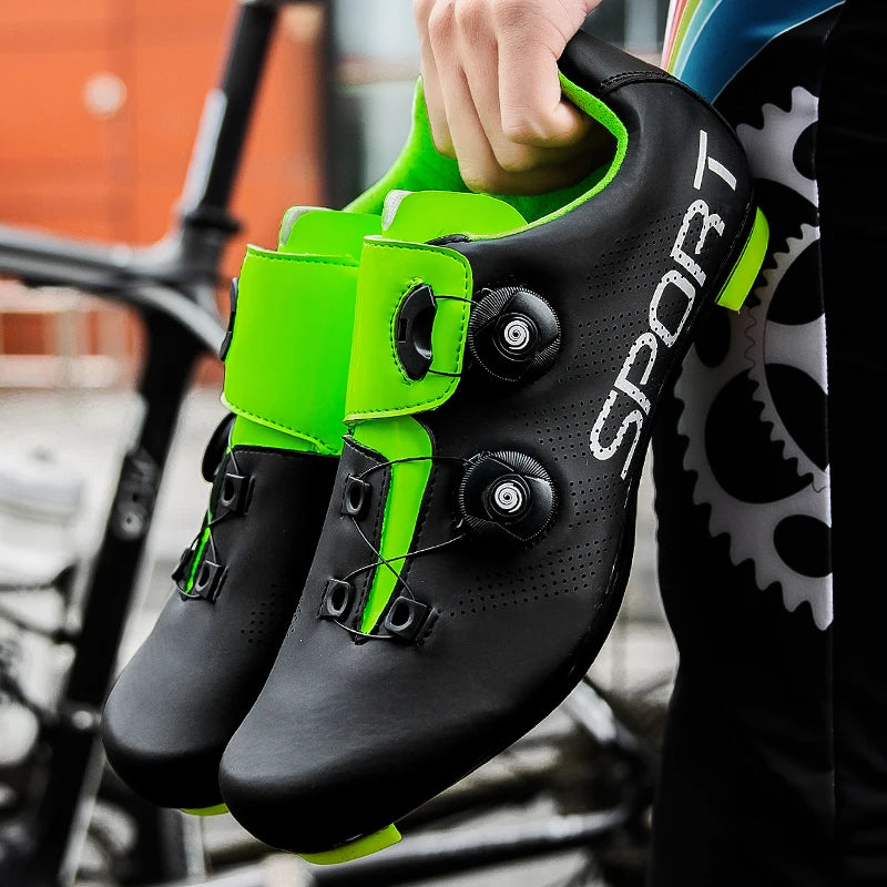 2025 Cycling Sneaker Mtb with Cleats Men Carbon Sports Speed Bike Shoes Women Mountain Racing Flat SPD Road Cycling Footwear