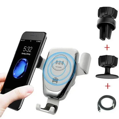30W Wireless Chargers Fast Car For iPhone 15 14 13 12 11 Pro XS Max XR Samsung Xiaomi Wireless Charging Phone Car Holder Charger