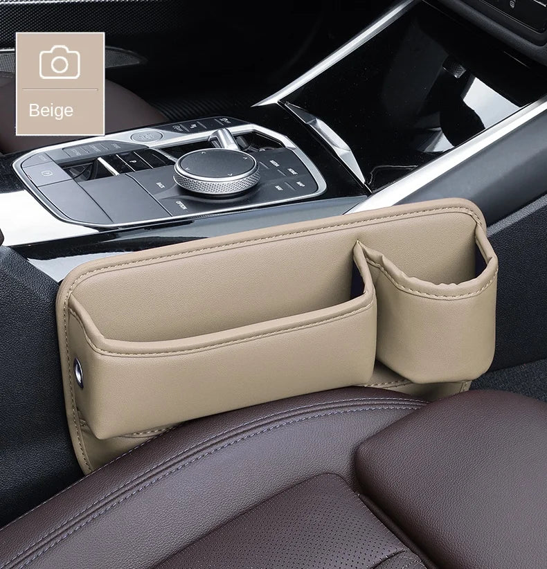 Car Seat Gap Organizer Multifunction Console Crevice Filler Side Storage Box with Cup Holder Sundries Storage Pocket Accessories