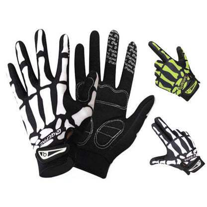 Skull Full Finger Knuckle Glove Anti-slip Mittens Motorcycle Cycling Winter Warm Mitten Unisex Sport Gloves Bicycle Equipment