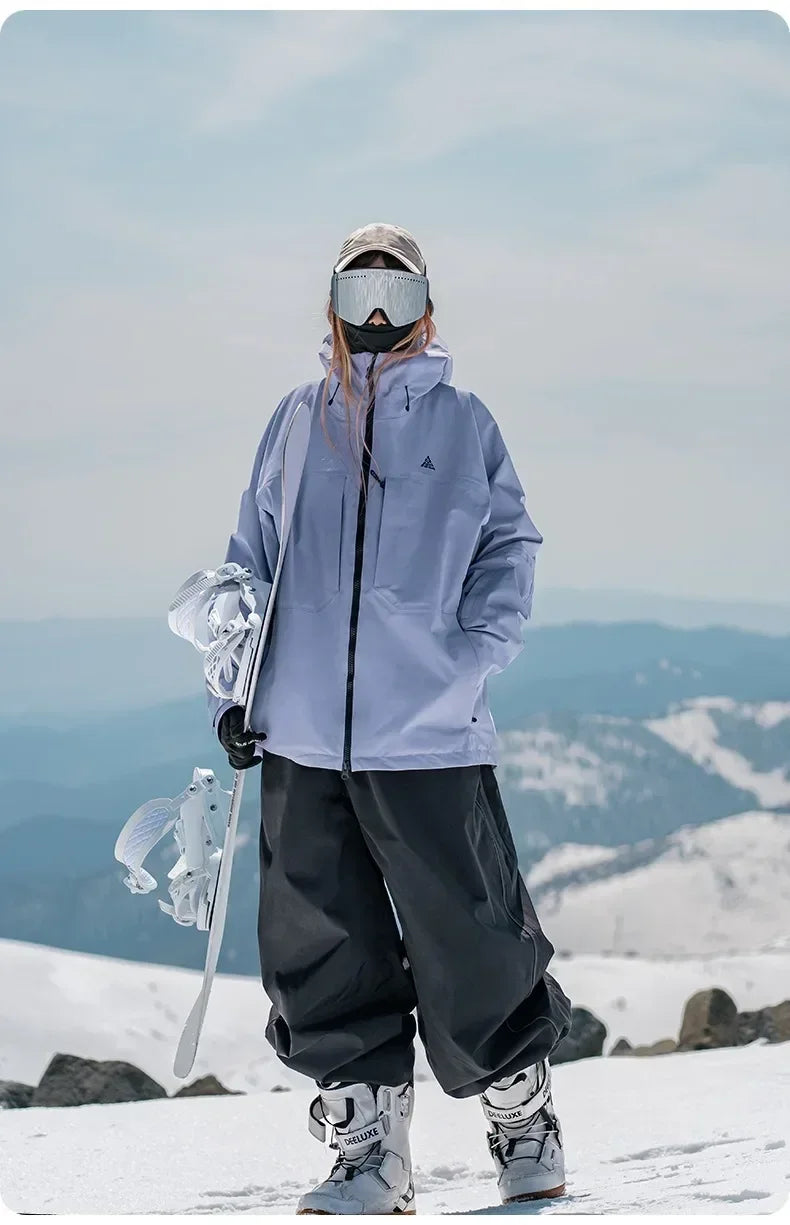 Snowboarding Single Board Waterproof Loose Fit Wear Resistant Professional Double Board Ski Pants Snowboard Pants For Men Women