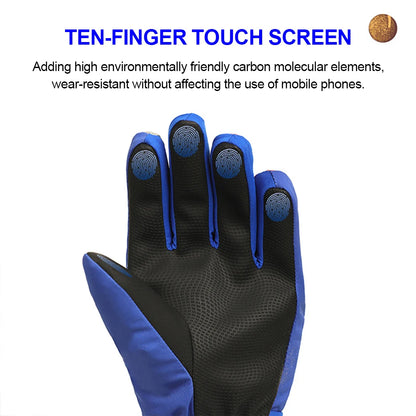 KoKossi Winter Children Ski Gloves Keep Finger Warm Thicken Waterproof Snowboard Snow Kids Gloves For Boys Girls Windproof