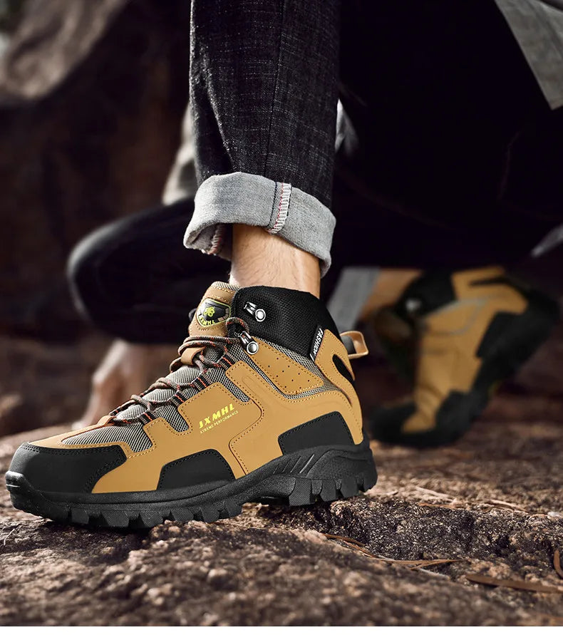Couple Hiking Shoes Men Mountain Climbing Trekking Boots Women  Non-slip Outdoor Work Ankle Boot