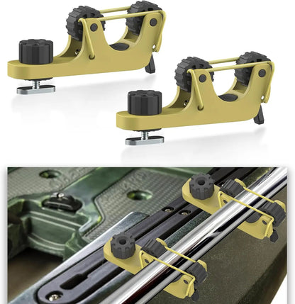 2 PCS Extend Kayak Paddle Holder Kayak Track Mount Accessories for Holding Standard Paddle Kayak Oar Holder Kayak Rail Fishing