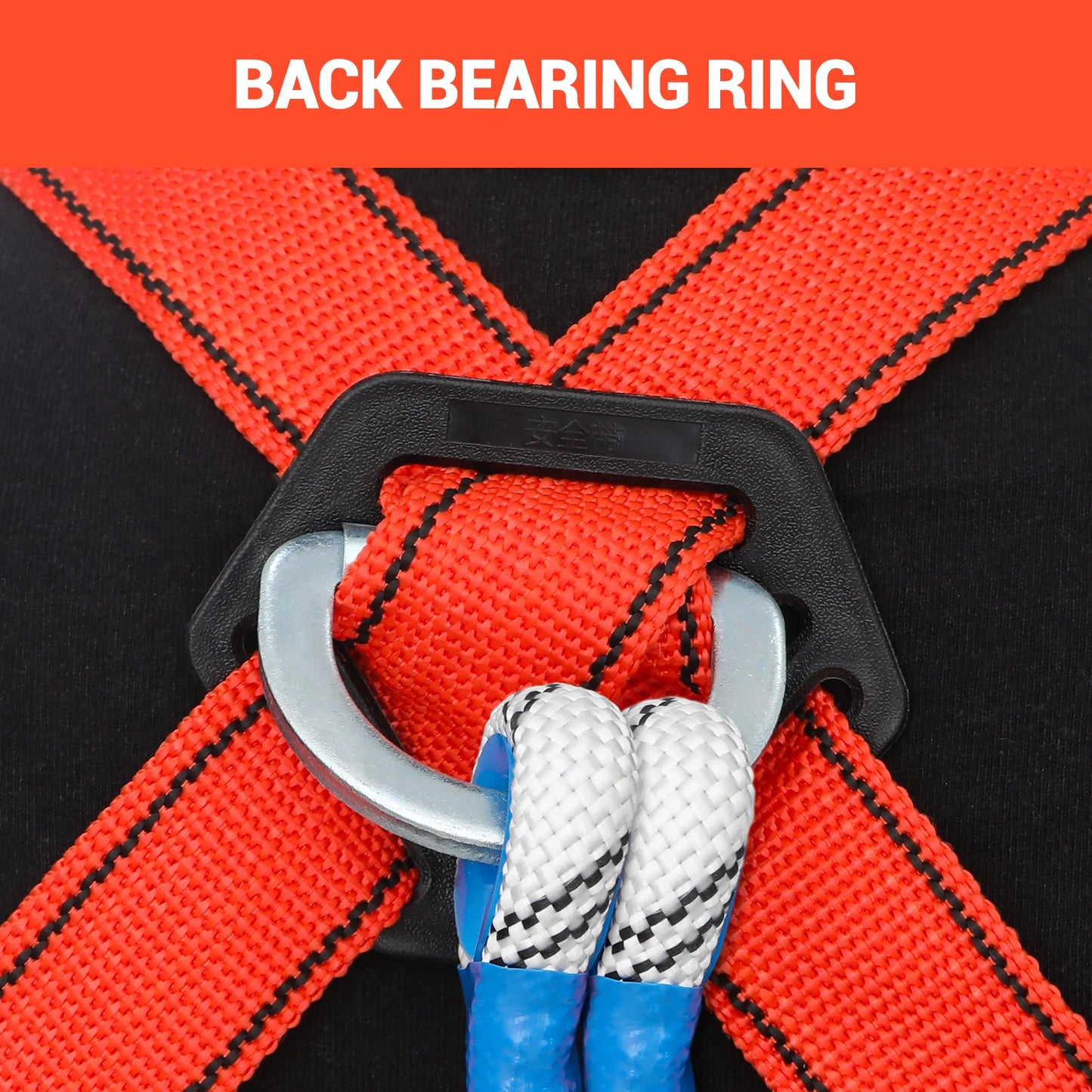 Safety Harness with 2M Safety Rope Belt Carabiner Outdoor Climbing Harness