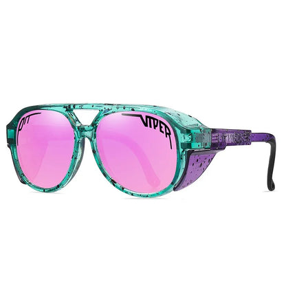 Pit Viper Steampunk Cycling Sunglasses Adult UV400 Men Women Designer Steam Punk Eyewear Vintage Sun Glasses Retro Goggles