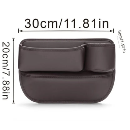 Car Seat Gap Organizer Multifunction Console Crevice Filler Side Storage Box with Cup Holder Sundries Storage Pocket Accessories