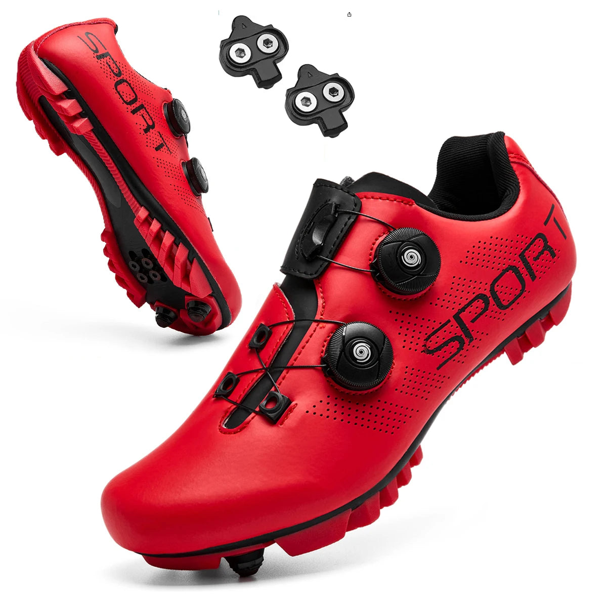 2025 Cycling Sneaker Mtb with Cleats Men Carbon Sports Speed Bike Shoes Women Mountain Racing Flat SPD Road Cycling Footwear